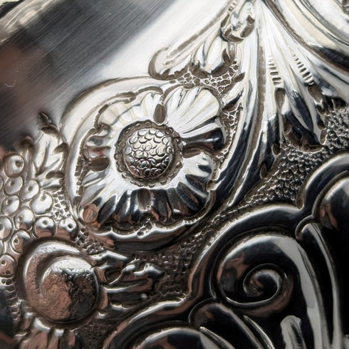 約 1890 年英國古董鍍銀茶具 3 件套 W&G Sissons